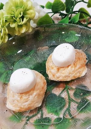 チーズ・マシュマロ(雪だるま風に)-レシピのメイン写真