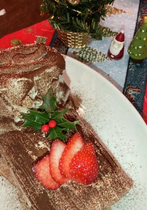 簡単本格ブッシュドノエル♡クリスマス-レシピのメイン写真