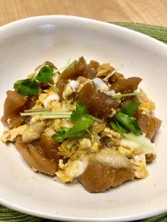 へそ大根の卵とじ丼-レシピのメイン写真