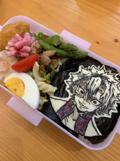 鬼滅 キャラ弁 オブアート弁 不死川実弥-レシピのメイン写真
