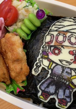 鬼滅　キャラ弁　オブアート弁　宇髄天元-レシピのメイン写真