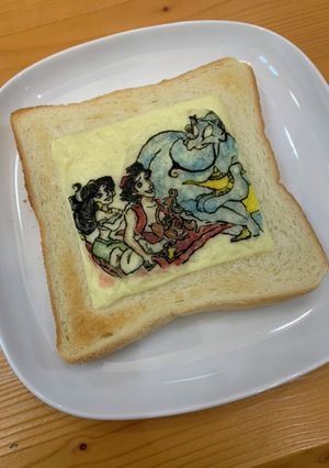 ディズニーキャラ弁　オブアート　ジーニー-レシピのメイン写真