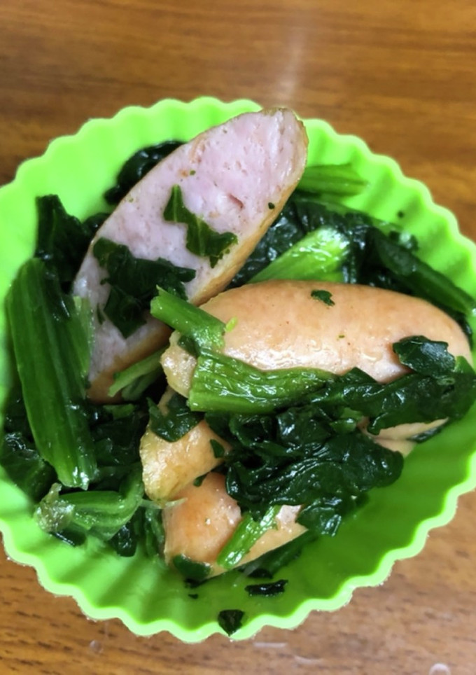 冷凍ほうれんそうとウインナーでパッと副菜-レシピのメイン写真