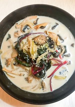 簡単ヘルシー☆野菜ときのこの豆乳スープ-レシピのメイン写真
