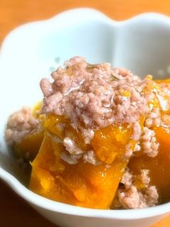 冬至に食べたい、かぼちゃのそぼろあんかけ-レシピのメイン写真