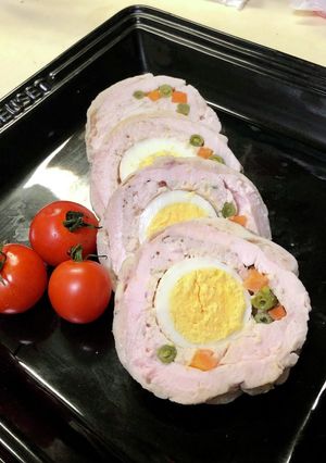 卵入りチキンロール -レシピのメイン写真