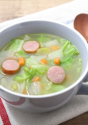 残り野菜とゆで汁で具沢山スープ-レシピのメイン写真