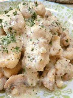 鶏むねとマッシュルームの粒マスクリーム煮-レシピのメイン写真