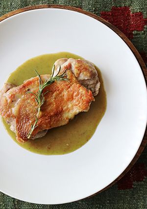 ピリ辛グリーンカレーソースのチキンソテー-レシピのメイン写真