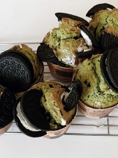 カフェ風 オシャレな抹茶オレオマフィン-レシピのメイン写真
