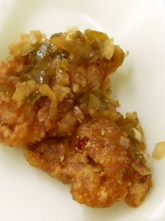 学校給食♪鶏肉のから揚げ 薬味ソースかけ-レシピのメイン写真