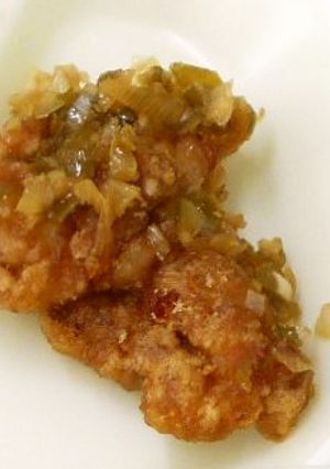 学校給食♪鶏肉のから揚げ 薬味ソースかけ-レシピのメイン写真
