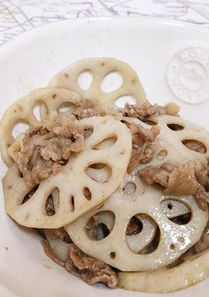 シャキシャキ蓮根と牛肉の甘辛炒め-レシピのメイン写真