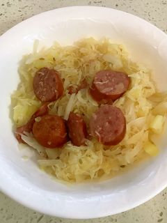 簡単ソーセージのザワークラウトアップル煮-レシピのメイン写真