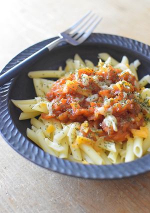 食感が楽しい！へそ大根のミートソース-レシピのメイン写真