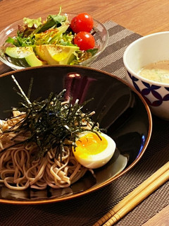 そばアレンジ♪豆乳ごまだれ-レシピのメイン写真
