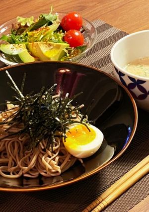 そばアレンジ♪豆乳ごまだれ-レシピのメイン写真
