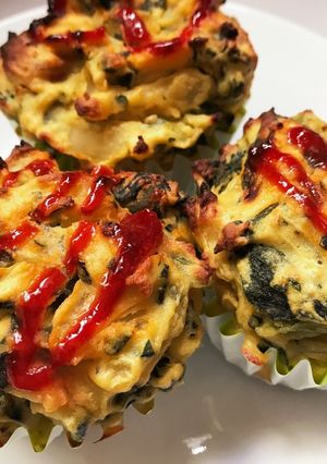 低糖質お食事系惣菜マフィン-レシピのメイン写真