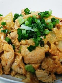 簡単美味しい5分で豚キムチ(*^^*)-レシピのメイン写真