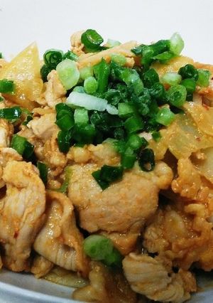 簡単美味しい5分で豚キムチ(*^^*)-レシピのメイン写真