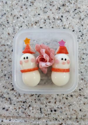 クリスマスうずらのサンタ（自分用メモ）-レシピのメイン写真