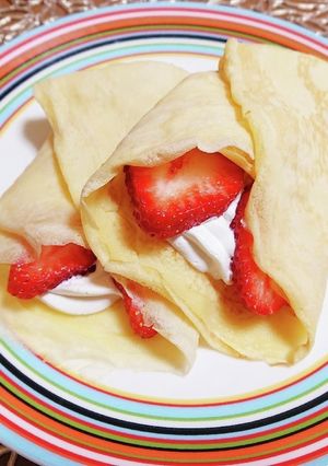 超簡単！材料4つだけクレープ♪-レシピのメイン写真