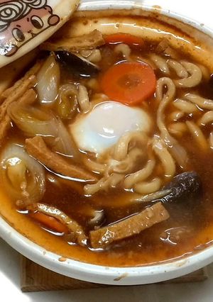 味噌煮込みうどん　手打ちうどん-レシピのメイン写真