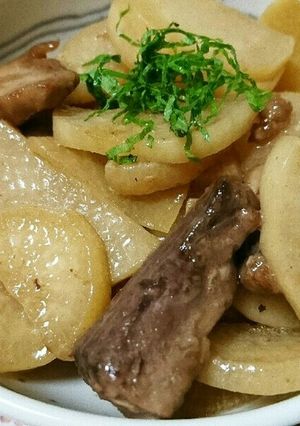 大根とまぐろのバター醤油炒め-レシピのメイン写真