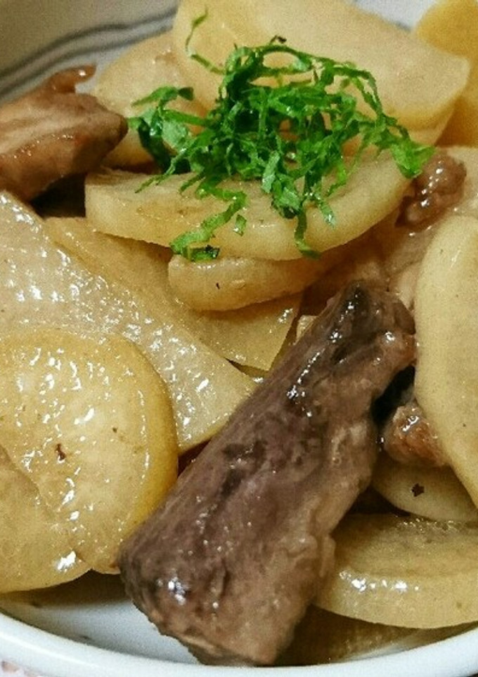 大根とまぐろのバター醤油炒め-レシピのメイン写真