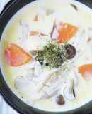 シーフードミックスの栄養満点豆乳スープ♪