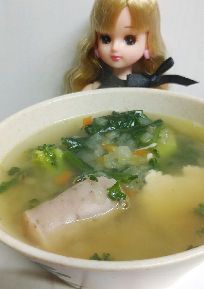 リカちゃん♡給食風 野菜スープꕤ…˖*-レシピのメイン写真