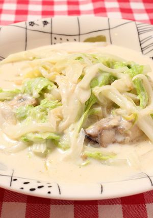 ミニ白菜と牡蠣のクリーム煮-レシピのメイン写真