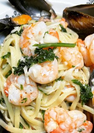 濃厚スープがたまらないムール貝のパスタ！-レシピのメイン写真