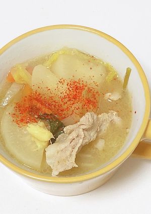 冷蔵庫にあるもので！簡単具沢山めった汁-レシピのメイン写真