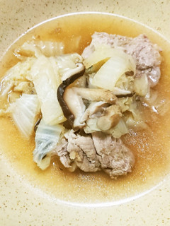 ショウガ味の効いた豚肉と白菜のスープ-レシピのメイン写真