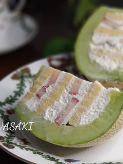 綺麗になれちゃう『丸ごとメロンケーキ』-レシピのメイン写真
