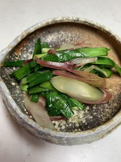 ニラとミョウガの梅和え-レシピのメイン写真