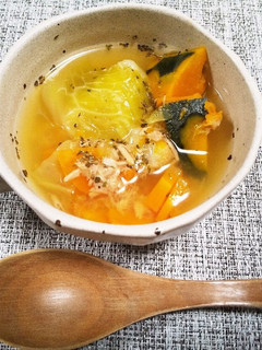 シーチキンと野菜のコンソメスープ-レシピのメイン写真