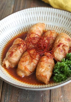 へそ大根の甘辛肉巻き-レシピのメイン写真