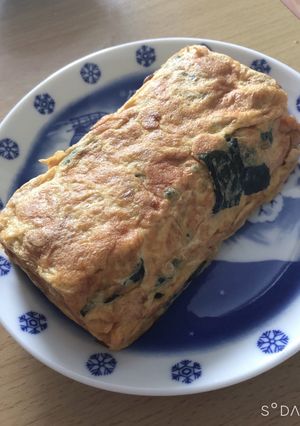 ふっくらワカメ入り卵焼き⑅*॰ॱ-レシピのメイン写真
