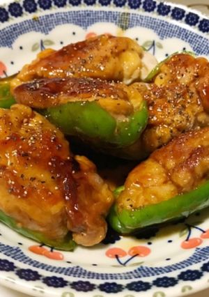 豚こまで簡単！ピーマンの肉詰め-レシピのメイン写真