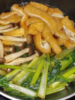 小松菜と油揚げの炊いたん-レシピのメイン写真