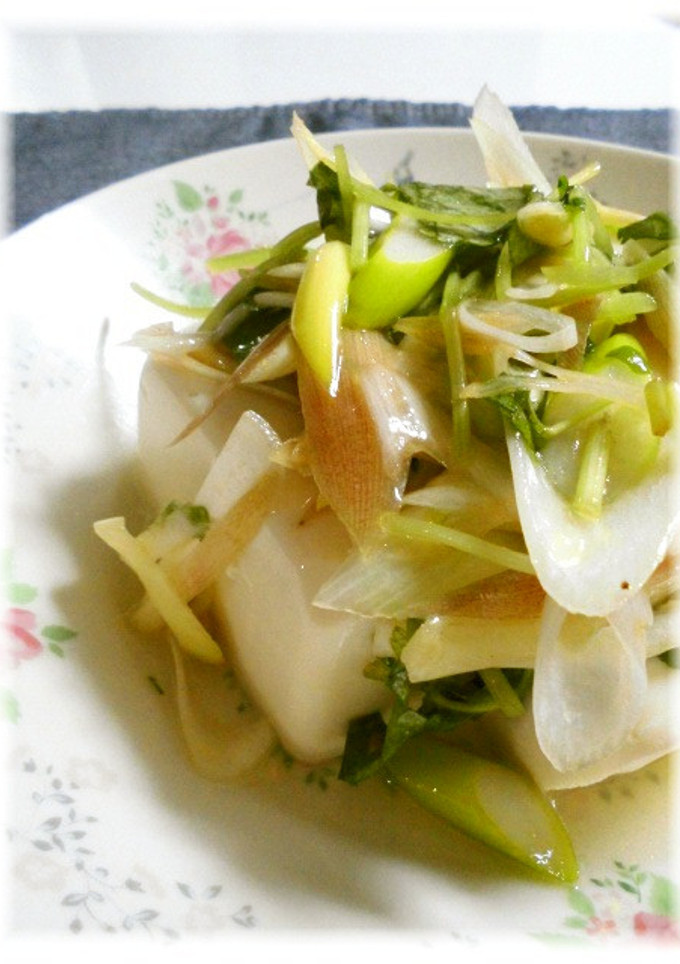 旨ウマ！薬味のねぎ塩だれ★冷やっこ-レシピのメイン写真