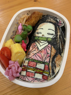 鬼滅 キャラ弁 オブアート弁 竈門ねずこ-レシピのメイン写真