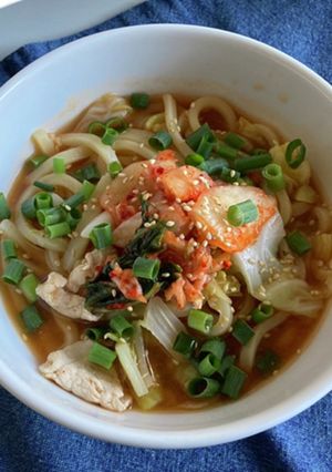 キャベツと豚肉のピリ辛うどん-レシピのメイン写真