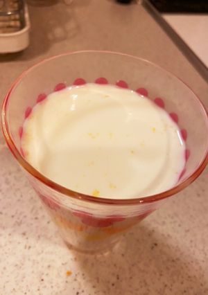 みかんと牛乳で♡オレンジミルク-レシピのメイン写真