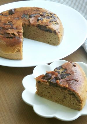 炊飯器で♪コーヒーチョコシフォンケーキ♪-レシピのメイン写真
