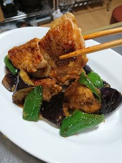 鶏肉となすの生姜焼き-レシピのメイン写真
