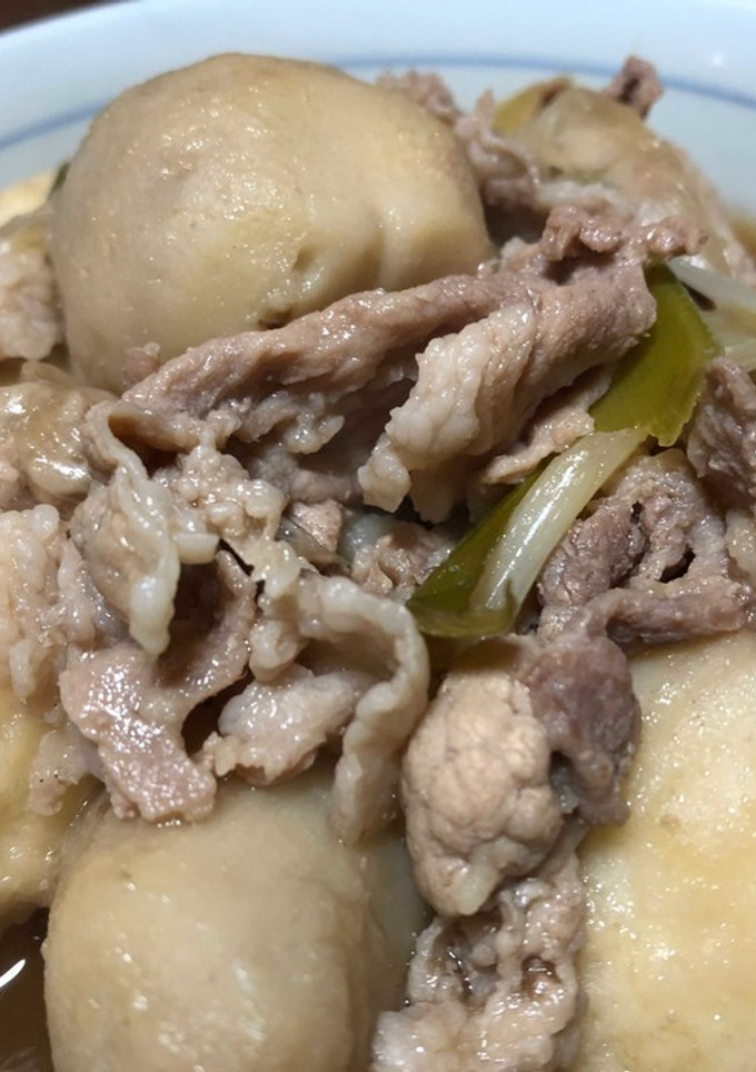 豚コマ肉と白ネギと里芋の煮物♨-レシピのメイン写真
