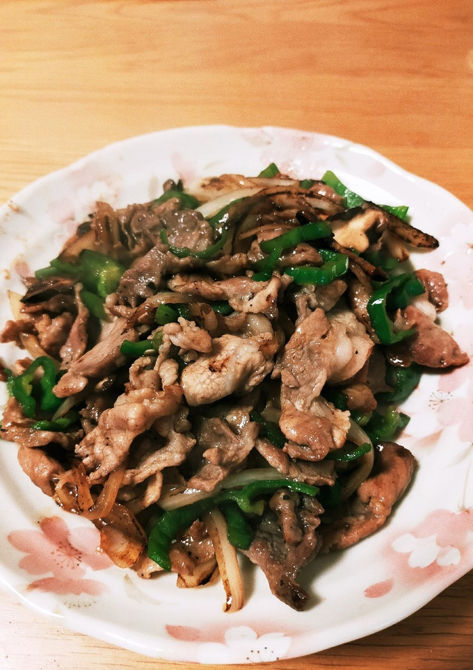豚肉ピーマン玉ねぎ椎茸の中華炒め-レシピのメイン写真